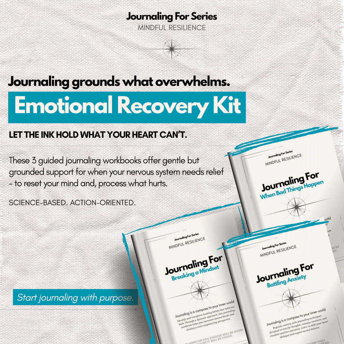 Journaling For | Emotional Recovery Kit